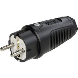 PC Electric 0521-ss zástrčka guma 250 V černá IP54