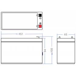 Green Cell AGM06 AGM06 olověný akumulátor 12 V 9 Ah olověný se skelným rounem (š x v x h) 151 x 95 x 65 mm plochý konektor 6,35 mm odolné proti více cyklům,