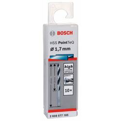 Bosch Accessories 2608577185 2608577185 HSS kovový spirálový vrták 1.7 mm Celková délka 43 mm DIN 338 válcová stopka 10 ks
