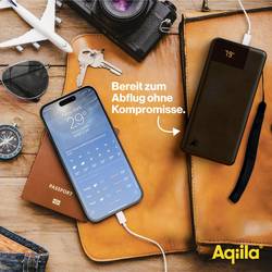 Aqiila Powerbird B20B powerbanka Li-Pol, 20000 mAh, USB-A, USB-C®, černá