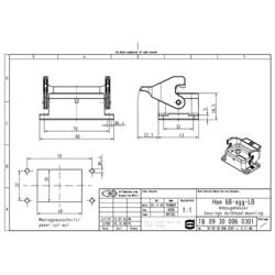 pouzdro Han® 6B-agg-LB 09300060301 HARTING 1 ks Piece