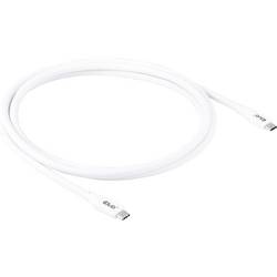 club3D Kabel USB-C USB 4.0 USB-C ® zástrčka 2.00 m bílá CAC-3001