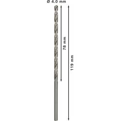 Bosch Accessories 2608596816 HSS kovový spirálový vrták 4 mm Celková délka 119 mm broušený DIN 340 válcová stopka 5 ks