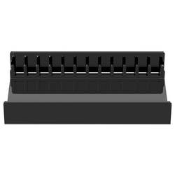 Elevar držák na CD 12 CD/DVD/Blu-ray akryl černá 1 ks (š x v x h) 250 x 45 x 150 mm LV-9692