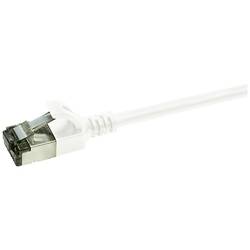 LogiLink CQ9061S RJ45 síťové kabely, propojovací kabely CAT 6A U/FTP 3.00 m bílá extrémně tenký , samozhášecí, flexibilní provedení, fóliové stínění, bez