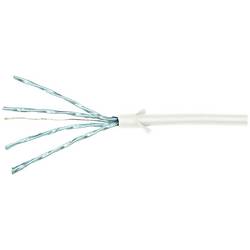 LogiLink CQ9061S RJ45 síťové kabely, propojovací kabely CAT 6A U/FTP 3.00 m bílá extrémně tenký , samozhášecí, flexibilní provedení, fóliové stínění, bez