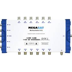 MegaSat 0600205 rozdělovač satelitního signálu Vstupy (vícenásobný spínač): 5 (4 SAT/1 terestrický) Počet účastníků: 12