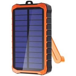 4Smarts Prepper Solar powerbanka Li-Ion, 12000 mAh, černá, oranžová, Kapesní LED svítilna, Venkovní