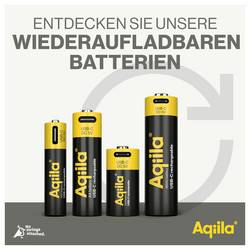 Aqiila 18650 USB-C® akumulátor, Li-Ion, 2000 mAh, 3.7 V, 1 ks