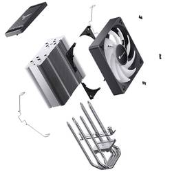 Jonsbo CR-1000 EVO ARGB chladič procesoru s větrákem Intel® 1700, Intel® 1200, Intel® 1150, Intel® 1151, Intel® 1151v2, Intel® 1155, Intel® 1156, Intel® 1157,