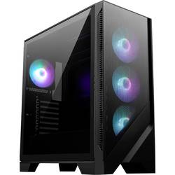 MSI PC- Gehäuse MSI MAG FORGE 320R AIRFLOW - midi tower herní pouzdro černá 3 předinstalované LED ventilátory, 1 předinstalovaný LED ventilátor, prachový