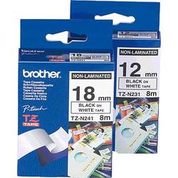 etikety Brother TZe, TZ TZe-N231 plast Barva pásky: bílá Barva písma:černá 12 mm 8 m