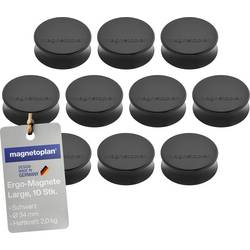 magnetoplan magnet (Ø x v) 34 mm x 12.5 mm kulatý černá 10 ks 1665012