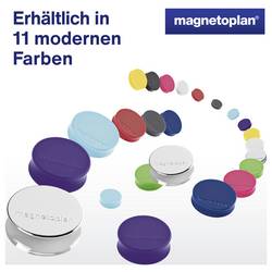 magnetoplan magnet (Ø x v) 34 mm x 12.5 mm kulatý černá 10 ks 1665012