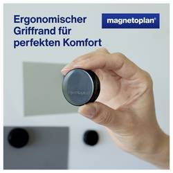 magnetoplan magnet (Ø x v) 34 mm x 12.5 mm kulatý černá 10 ks 1665012
