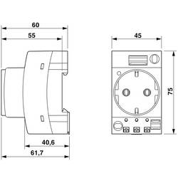 Phoenix Contact EO-CF/PT/LED šedá 1 ks