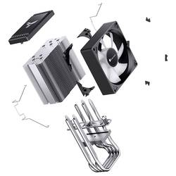 Jonsbo CR-1400 EVO ARGB chladič procesoru s větrákem AMD AM4, AMD AM5, Intel® 1200, Intel® 1700, Intel® 1151, Intel® 1150, Intel® 1151v2, Intel® 1155, Intel®