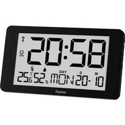Hama 00222215 DCF rádiové hodiny 25 cm x 25.00 mm x 14.00 mm x 2.70 mm, černá