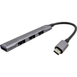 i-tec C31HUBMETALMINI4 USB Hub 4 porty USB-A USB 3.1 Gen1 5 GBit/s I-TEC USB-C Metal HUB 4 Port passive