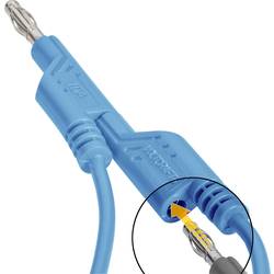 VOLTCRAFT MS5/BL měřicí kabel lamelová zástrčka 4 mm lamelová zástrčka 4 mm 5.00 m modrá 1 ks