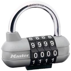 Master Lock P22164 visací zámek 64 mm stříbrná, černá na heslo