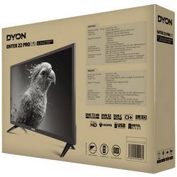 Dyon Enter 22 Pro X2 LED TV, 55 cm 22 palec, E (A - G), CI+, DVB-C, DVB-S2, DVB-T2, Full HD, černá