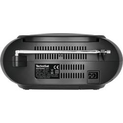 TechniSat DIGITRADIO 1990 rádio s CD DAB+, FM AUX, Bluetooth, CD, USB s USB nabíječkou, funkce alarmu černá