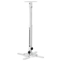 Hama 00220880 stropní držák projektoru nastavitelná výška, nakláněcí, naklápěcí vzd. země-strop (max.): 635 mm bílá
