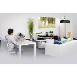 Hama 00220880 stropní držák projektoru nastavitelná výška, nakláněcí, naklápěcí vzd. země-strop (max.): 635 mm bílá