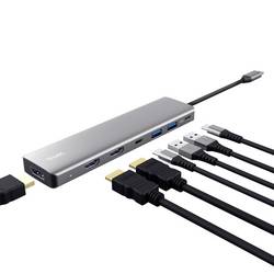 Trust USB-C® dokovací stanice DALYX 7-IN-1 MULTIPORT ADAPTER Vhodné pro značky (dokovací stanice pro notebook): univerzální