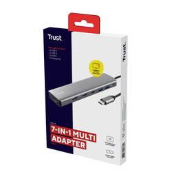 Trust USB-C® dokovací stanice DALYX 7-IN-1 MULTIPORT ADAPTER Vhodné pro značky (dokovací stanice pro notebook): univerzální