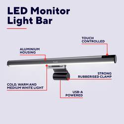 Trust LED světelná lišta MONITOR LIGHT BAR Lišta monitoru - černá