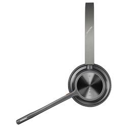 HP Poly Voyager 4320 UC Stereo Headset otevřená (On Ear) Bluetooth® stereo černá Potlačení hluku regulace hlasitosti, vč. nabíjecí a dokovací stanice Počítače