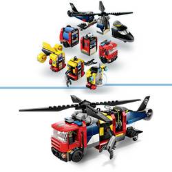 60462 LEGO® CITY Kombinovaná sada s vrtulníkem, hasicím autem a ponorkou