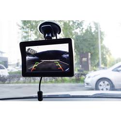 Technaxx TX-170 bezdrátový couvací videosystém automatické denní, parkovací senzory, sklopná, dodatečný IR držák registrační značky, do zapalovače cigaret,