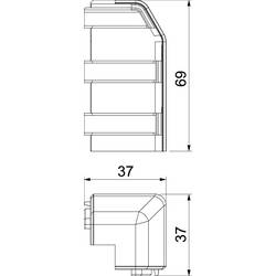 6132270 vnější roh SL AE2070 rws bílá 1 ks