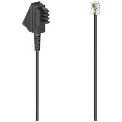 Hama telefonní kabel [1x telefonní zástrčka TAE-F - 1x RJ11 zástrčka 6p4c] 3 m černá