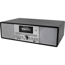soundmaster DAB980SW stolní rádio, DAB+, FM, FM, CD, USB, FM, MP3, DAB+, AUX, vč. dálkového ovládání, funkce alarmu, černá