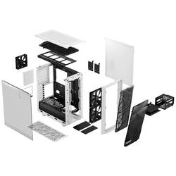Fractal Design Meshify 2 Compact tower PC skříň bílá