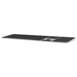 Apple Magic Keyboard Touch ID NumKey Bluetooth® klávesnice německá, QWERTZ, Macintosh černá nabíjecí, čtečka otisků prstů, s číselnou klávesnicí