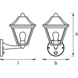 OSRAM HOMELIGHTING ENDURA Classic Tradition Up Sensor E27 Gold 4099854452437 venkovní nástěnné LED osvětlení LED E27 zlatá