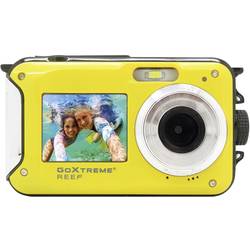 GoXtreme Reef Yellow digitální fotoaparát 24 Megapixel žlutá Full HD videozáznam, vodotěsný do 3 m, voděodolný, odolný proti nárazu, s vestavěným bleskem