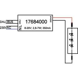 Brumberg 17684020 napájecí zdroj pro LED konstantní proud 7 W 350 mA 8 - 20 V stmívatelný, Dali 1 ks