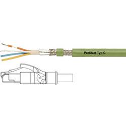 HELU 806410 RJ45 síťové kabely, propojovací kabely CAT 5e SF/UTP 1.00 m zelená krytí PUR, stínění pletivem, fóliové stínění, flexibilní vnitřní vodič 1 ks