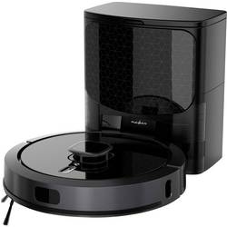 Nedis WIFIVCL002CBK robot na vysávání a vytírání podlahy, černá, kompatibilní se systémem Amazon Alexa, kompatibilní s Google Home, hlasové pokyny, ovládání