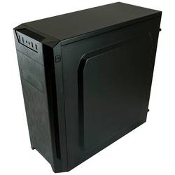 LC Power 7040B midi tower PC skříň černá boční okno