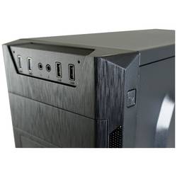 LC Power 7040B midi tower PC skříň černá boční okno