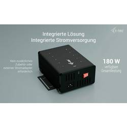 i-tec CACHRGHUB10C USB Hub 10 portů USB-C® USB 3.2 Gen1 5 GBit/s s konektorem USB C černá I-TEC USB-C/USB-A Charging HUB 10 Port