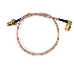Mueller Electric BU-4150074012 koaxiální kabel SMA zásuvka SMA zástrčka 0.30 m transparentní 1 ks