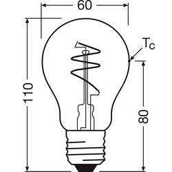 OSRAM HOMELIGHTING 4058075836525 LED Energetická třída (EEK2021) F (A - G) E27 klasická žárovka 4.9 W = 40 W teplá bílá (Ø x d) 60 mm x 110 mm 1 ks